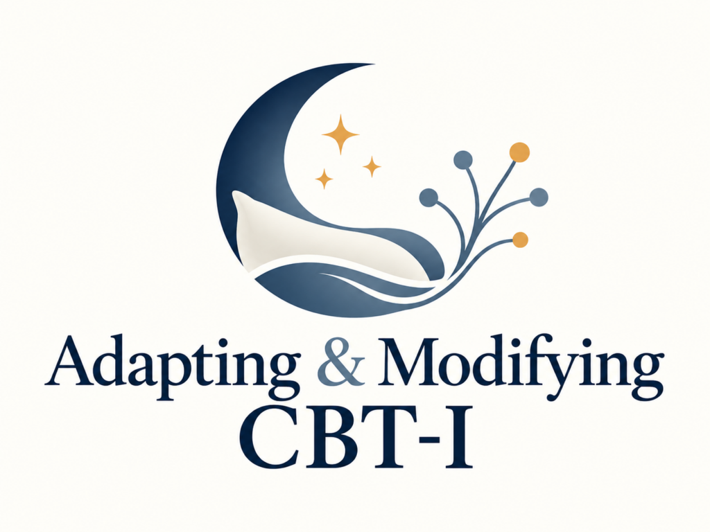 Adapting & Modifying CBT-I workshop logo